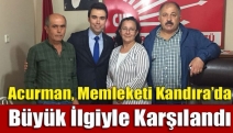 Acurman, memleketi Kandıra’da büyük ilgiyle karşılandı