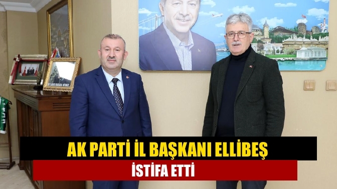 AK Parti İl Başkanı Ellibeş istifa etti