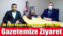 AK Parti Kandıra İlçe Başkanı Ölmez’den gazetemize ziyaret