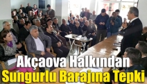 Akçaova Halkından Sungurlu Barajına tepki