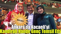 Ankara’da Kocaeli’yi Kandıralı Hande Genç Temsil Etti