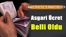 Asgari ücret belli oldu