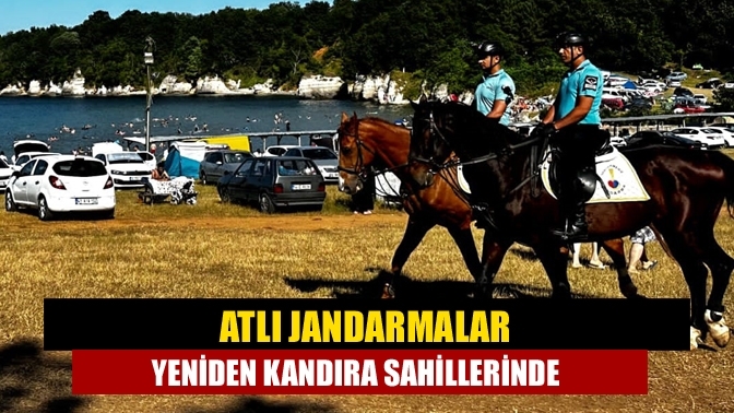 Atlı jandarmalar yeniden Kandıra sahillerinde