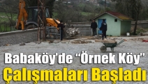 Babaköy'de “Örnek Köy” çalışmaları başladı