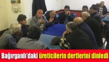 Bağırganlı’daki üreticilerin dertlerini dinledi