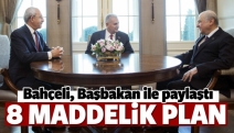 Bahçeli'den Başbakan'a 8 maddelik plan