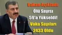 Bakan açıkladı: Ölü sayısı 59'a yükseldi! Vaka sayıları 2433 oldu