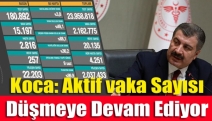 Bakan Koca: Aktif vaka sayısı düşmeye devam ediyor