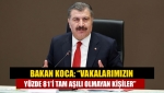 Bakan Koca: “Vakalarımızın yüzde 81’i tam aşılı olmayan kişiler”