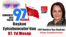 Başkan Eyisabuncular’dan 97. yıl mesajı