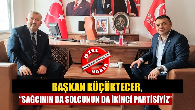 Başkan Küçüktecer, “Sağcının da solcunun da ikinci partisiyiz”