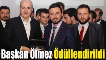 Başkan Ölmez ödüllendirildi