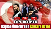 Başkan Özdemir’den Konsere Davet