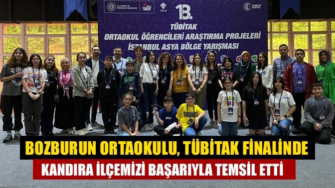 Bozburun Ortaokulu, TÜBİTAK Finalinde Kandıra İlçemizi Başarıyla Temsil Etti