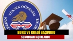 Burs ve kredi başvuru sonuçları açıklandı