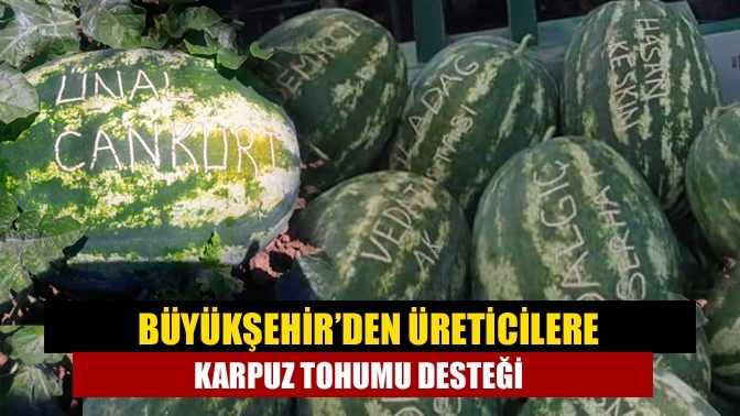 Büyükşehir’den üreticilere karpuz tohumu desteği