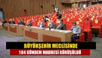 Büyükşehir meclisinde 104 gündem maddesi görüşüldü