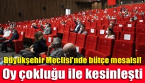 Büyükşehir Meclisi'nde bütçe mesaisi! Oy çokluğu ile kesinleşti