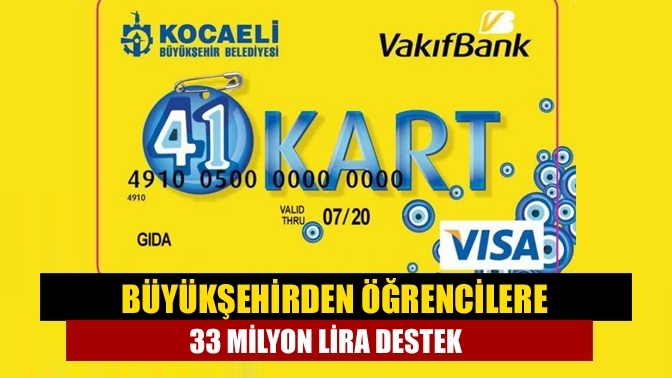 Büyükşehirden öğrencilere 33 milyon lira destek