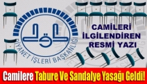 Camilere tabure ve sandalye yasağı geldi!