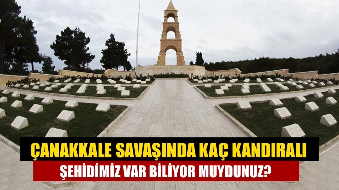 Çanakkale Savaşında Kaç Kandıralı Şehidimiz var biliyor muydunuz?