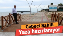 Cebeci Sahili yaza hazırlanıyor