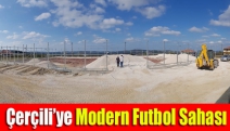 Çerçili’ye modern futbol sahası