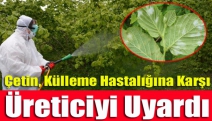 Çetin, Külleme Hastalığına Karşı Üreticiyi Uyardı