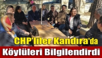 CHP’liler Kandıra'da köylüleri bilgilendirdi