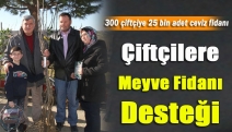 Çiftçilere meyve fidanı desteği