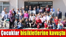 Çocuklar bisikletlerine kavuştu