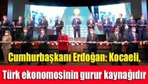 Cumhurbaşkanı Erdoğan: Kocaeli, Türk ekonomosinin gurur kaynağıdır