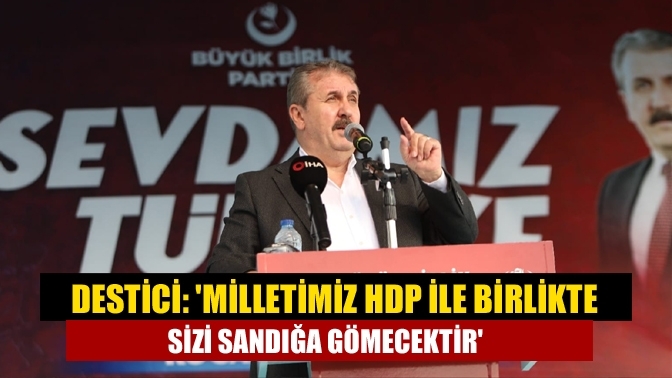 Destici: 'Milletimiz HDP ile birlikte sizi sandığa gömecektir'