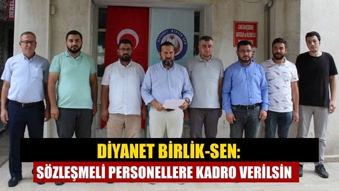 Diyanet Birlik-Sen: Sözleşmeli personellere kadro verilsin