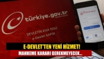 E-Devlet'ten yeni hizmet! Mahkeme kararı gerekmeyecek...