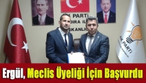 Ergül, meclis üyeliği için başvurdu