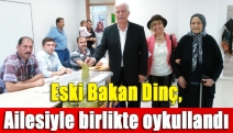 Eski Bakan Dinç, ailesiyle birlikte oy kullandı