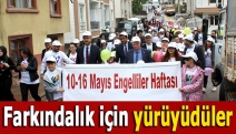 Farkındalık için yürüyüdüler