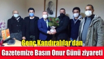 Genç Kandıralılar’dan gazetemize Basın Onur Günü ziyareti