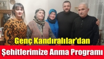 Genç Kandıralılar'dan Şehitlerimize Anma Programı