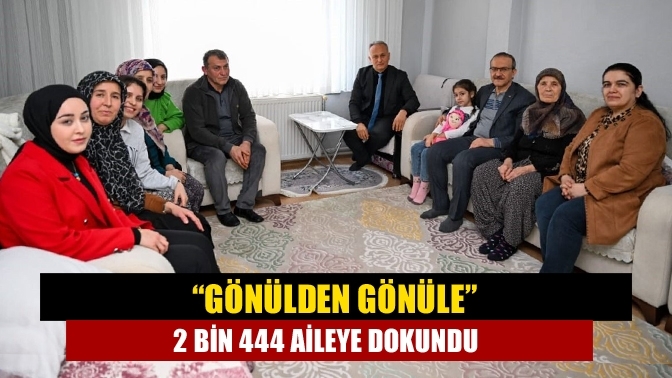 “Gönülden Gönüle” 2 bin 444 aileye dokundu