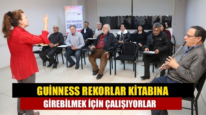 Guinness Rekorlar Kitabına girebilmek için çalışıyorlar