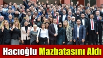 Hacıoğlu mazbatasını aldı