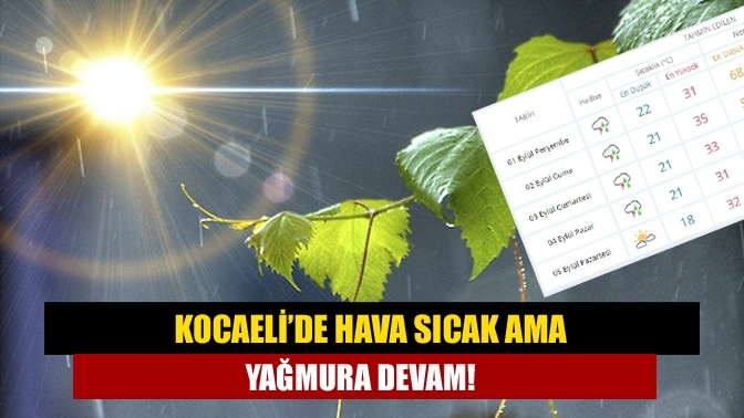 Hava sıcak ama yağmura devam!