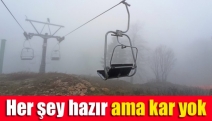 Her şey hazır ama kar yok