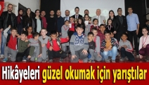 Hikâyeleri güzel okumak için yarıştılar