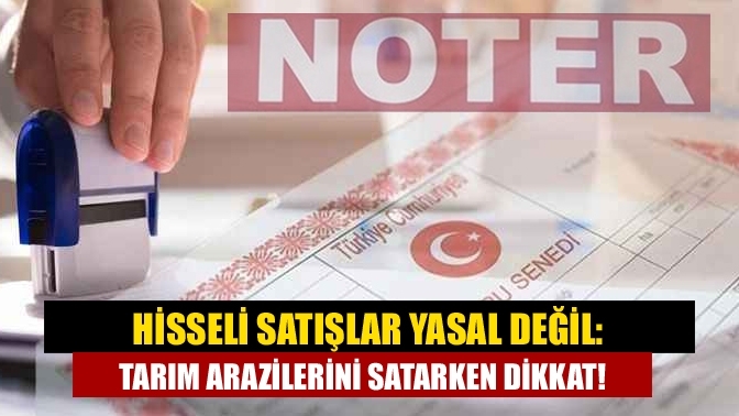 Hisseli Satışlar Yasal Değil: Tarım Arazilerini Satarken Dikkat!