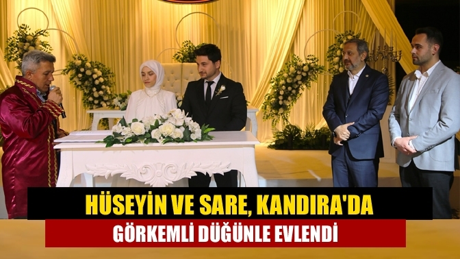 Hüseyin ve Sare, Kandıra'da Görkemli Düğünle Evlendi
