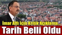 İmar affı için kritik açıklama... Tarih belli oldu