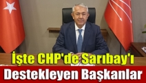İşte CHP'de Sarıbay'ı destekleyen başkanlar